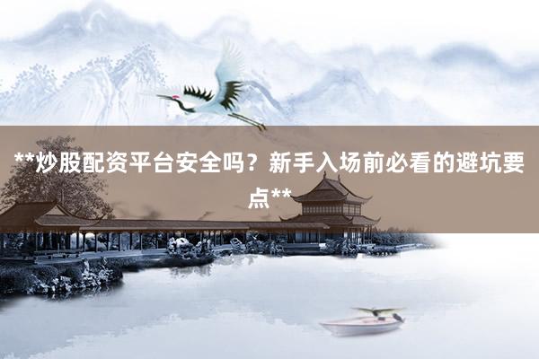 **炒股配资平台安全吗？新手入场前必看的避坑要点**