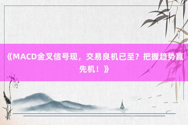 《MACD金叉信号现，交易良机已至？把握趋势赢先机！》